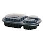 Tampa para Contentor Micro-ondas 8020 de 3 Compartimentos 235x145x21mm 400 un