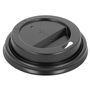 Tampa Plstico Traveler Preta para Copos 180ml 6oz 10x100 un