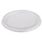 Tampa Pl�stico PET/RPET Transparente Plana �122x8mm 10x50 un