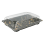 Recipiente Plstico Preto + Tampa para Sushi 185x128x22mm 8x50 un