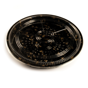 Recipiente Plstico Preto + Tampa para Sushi 380x47mm 4x30 un