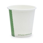 Copo de Carto+PLA para Bebidas Quentes 120ml 4oz Branco Vegware 20x50 un