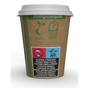 Copo de Carto+PLA para Bebidas Quentes 250ml 8oz Castanho Vegware 20x50 un
