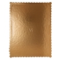 Disco Rectangular em Carto Metalizado a Ouro 300x400mm 50un