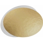 Disco em Carto Metalizado Dourado/Prateado Formato Oval 100 un