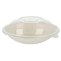 Tigela Oval em Cana de Acar + Tampa Bionic Branco 220x135x55x45mm 100un