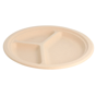 Prato Celulose de Cana de Acar Natural 3 Compart. 260x26mm 16x50 un