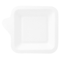 Prato Celulose de Cana de Acar Branco 110x110x17mm 20x50 un