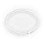 Prato Celulose de Cana de Acar Branco 255x23mm Vegware 10x50 un