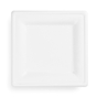 Prato Celulose de Cana de Acar Branco 200x200x15mm Vegware 10x50 un
