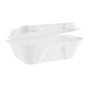 Contentor Rectangular em Bagao Branco 131x185x66mm 20g Vegware 10x50un