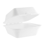Contentor em Bagao Branco Hamburguer 152x148x79mm 28g Vegware 10x50un