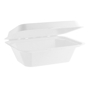 Contentor Rectangular em Bagao Branco 131x185x66mm 30g Vegware 10x50un