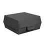 Concha Carto Nano-Micro Kraft para Hamburguer 175x180x75mm Preto 6x50 un