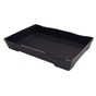 Bandeja Preta para Sushi 120x62x22mm 600 un