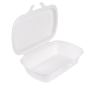 Contentor Rectangular em Cana de Acar Branco 224x140x60mm 1000ml 8x50un