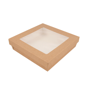 Embalagem Estanque + Tampa com janela OPP 185x185x40mm 8x25un
