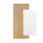 Saqueta Talheres Natural Kraft Verjurado 110x250mm + Guardanapo Tissue 2 folhas 320x400mm 300 un