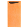 Saqueta Talheres Celulose Laranja 112x225mm + Guardanapo Dry Tissue 330x400mm 250 un