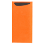 Saqueta Talheres Celulose Laranja 112x225mm + Guardanapo Tissue 2 folhas 330x400mm 400 un