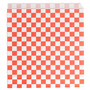 Saqueta Papel Aberta em 2 Lados 170x180mm Burger / Pizza - Fitipaldi Vermelho Pfas Free 500 un