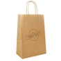 Saco de Papel 320+160x430mm Castanho com Asa Retorcida para Lavandaria 250 un
