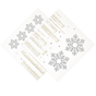 Guardanapo Double Point 400x400mm Snow 24x50 un