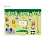 Toalhetes para Colorir 310x430mm Zoo 4x250 un