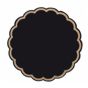 Base de Copos em papel Tissue Preto 90mm 12x250un