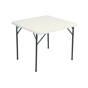 Mesa Quadrada Dobrvel em Plstico PE Branco 860x860x740mm