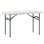 Mesa Retangular Dobrvel em Plstico PE Branco 1830x760x740mm