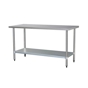 Mesa de Trabalho em Inox 2 Nveis 1200x600x960mm