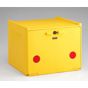 Caixa para Motas Parede Dupla LLDPE 90L 560x520x440mm Amarelo