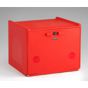 Caixa para Motas Parede Dupla LLDPE 90L 560x520x440mm Vermelho