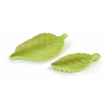 Folhas Verdes em A��car 2 modelos 30-40mm Modecor 100 un