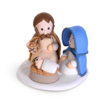 Crche 3D en sucre 65 x 50 mm 12 units