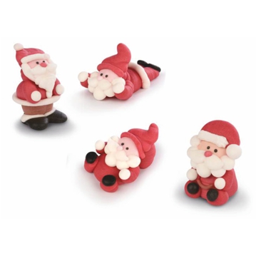Figuras de Pai Natal A��car 40x40mm 4 Modelos 48 un