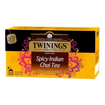 Ch� Preto Twinings Spicy Indian Chai 25 saquetas