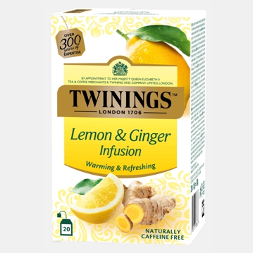 Ch� Infus�o Twinings Lemon and Ginger 20 saquetas