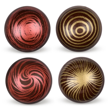 Modecor Dcorations en chocolat - Sphere 3D Dark 48 unit