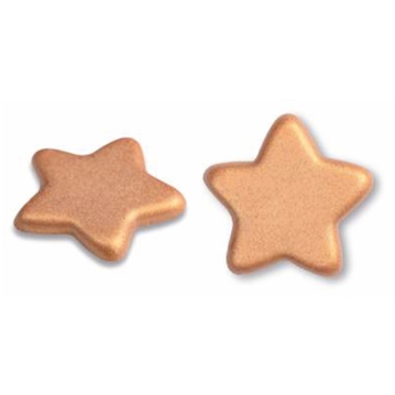 Estrelas Douradas Chocolate Branco Modecor 30mm 96 un