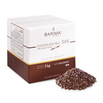 Cobertura de Chocolate Leite 34% Barbara Luijckx 3kg