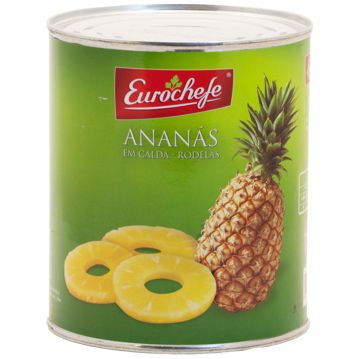 Anan�s Rodelas em Calda Eurochefe 820gr