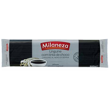Massa Seca Linguine com Tinta de Choco Milaneza 16x500g