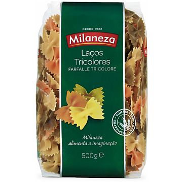Massa Seca Laos Tricolores Farfalle Milaneza 10x500g