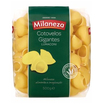 Massa Seca Cotovelos Gigantes Lumaconi Milaneza 12x500g