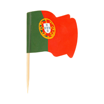 Bandeiras de Papel Portugal 40x30/65mm 144 un