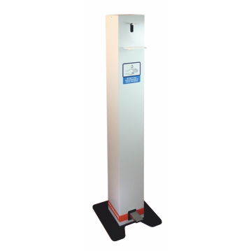 Coluna Dispensadora de Gel com pedal 300x300x1212mm
