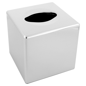 Dispensador de Lenos Faciais Plstico ABS cromado 130x130x130mm