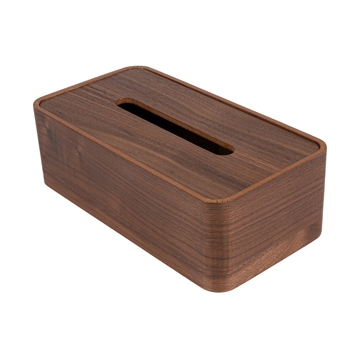 Dispensador de Lenos Faciais Madeira Castanho 265x140x85mm